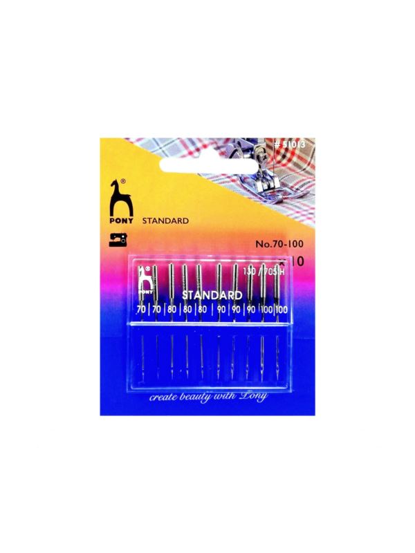Igły do maszyn PONY - standard - rozm.70-100 - 51013 - 10szt./opak.