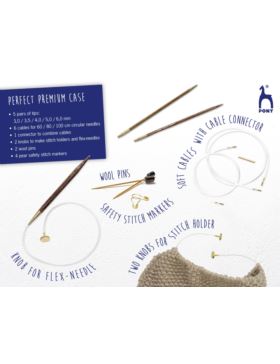 Zestaw drewnianych drutów z wymiennymi żyłkami PONY - Perfect Velvet - 49145