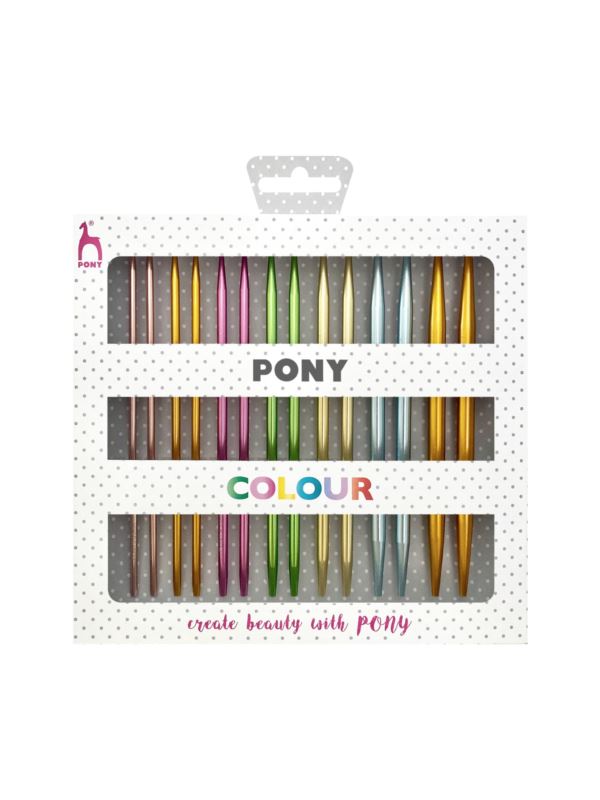 Zestaw anodowanych drutów z wymiennymi żyłkami PONY - Polka Dots - 3,00-7,00 mm x 14 cm - 48421