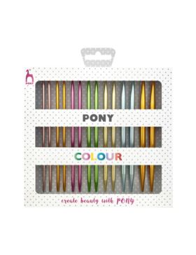 Zestaw anodowanych drutów z wymiennymi żyłkami PONY - Polka Dots - 3,00-7,00 mm x 14 cm - 48421