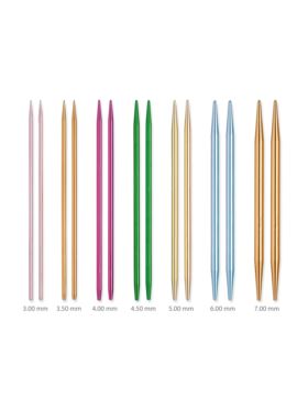 Zestaw anodowanych drutów z wymiennymi żyłkami PONY - Polka Dots - 3,00-7,00 mm x 14 cm - 48421