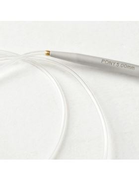 Zestaw aluminiowych drutów z wymiennymi żyłkami PONY - Polka Dots - 3,00-7,00 mm x 10,5 cm - 48426