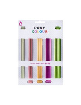 Zestaw aluminiowych drutów do skarpet PONY - Polka Dots - 2,50-4,50 mm x 20 cm - 40753