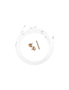 Zestaw szydełek aluminiowych z wymiennymi żyłkami PONY - 3,00-6,00 mm x 15 cm - 46703 - 7szt./opak.