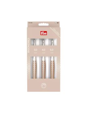 Zestaw ergonomicznych szydełek PRYM - Taupe - 3,00-5,00 mm - 218595