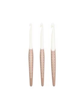 Zestaw ergonomicznych szydełek PRYM - Taupe - 6,00-10,00 mm - 218596