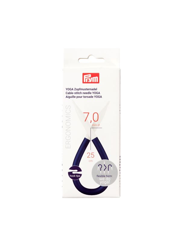 Druty zakrzywione ergonomiczne PRYM - Yoga - 7,00 mm x 25 cm - 191113 - 1szt./opak.