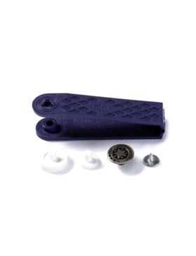 Zestaw zaciskacz + guziki metalowe do jeansu PRYM - American Stars - 17 mm - 622210 - 8szt./opak.