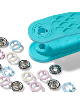 Zestaw zaciskacz + springi jersey PRYM - Love - 8 mm - 390700 - 21szt./opak.