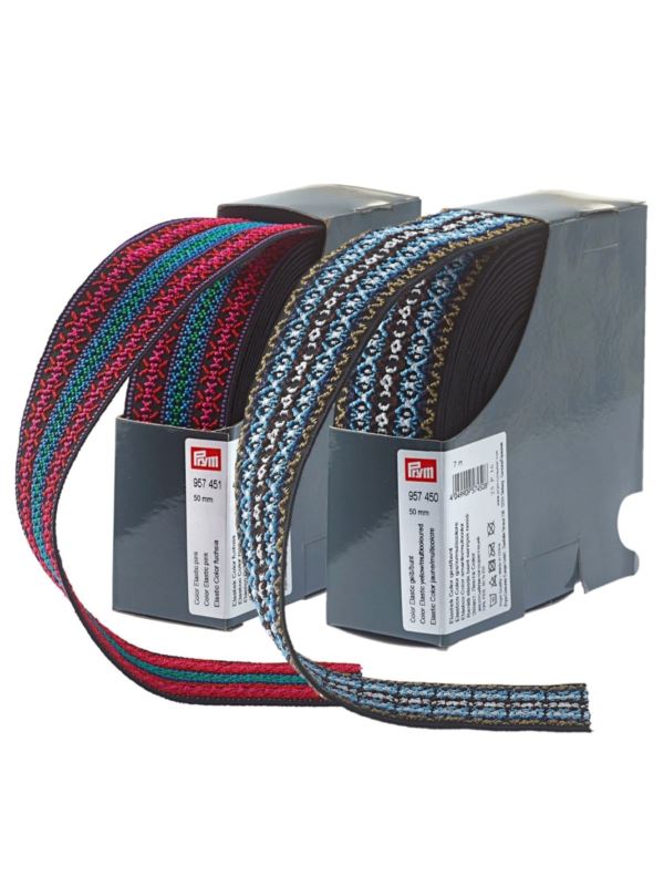 Guma elastyczna wzór PRYM - 50 mm - 7mb/opak.