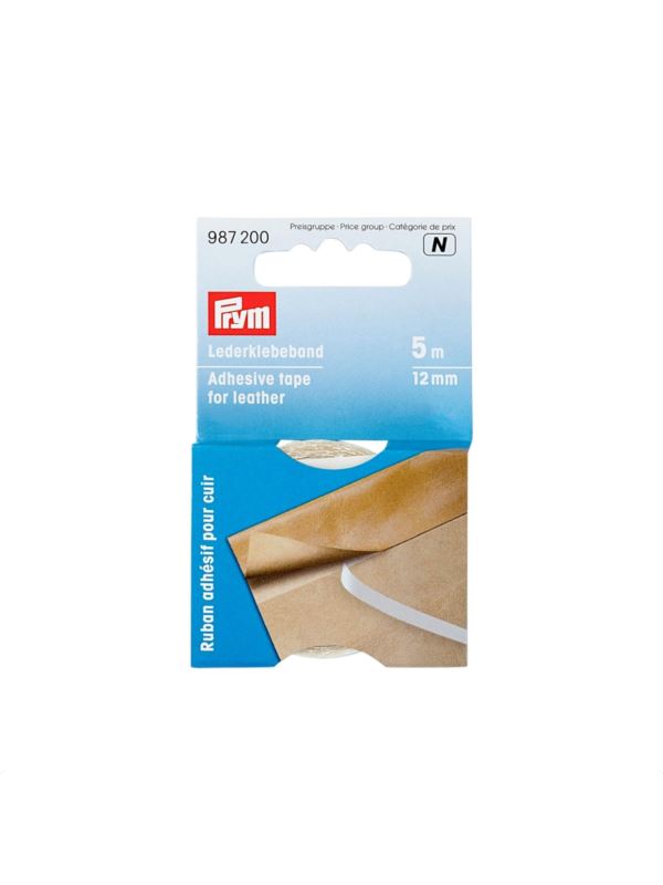 Taśma dwustronna z klejem do skóry PRYM - 12 mm - 987200 - 5mb/opak.