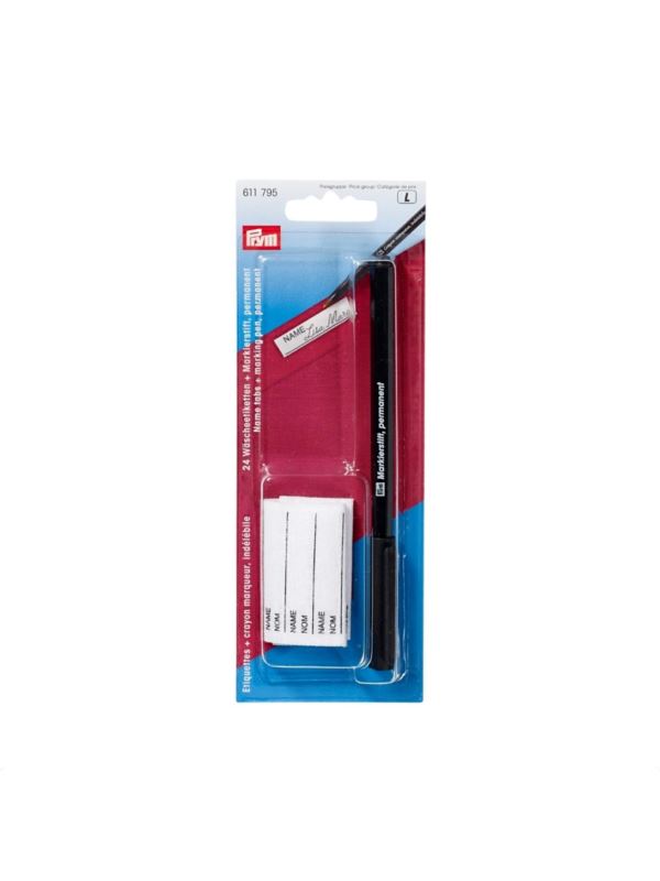 Zestaw do znakowania ubrań PRYM - pisak z taśma - 611795