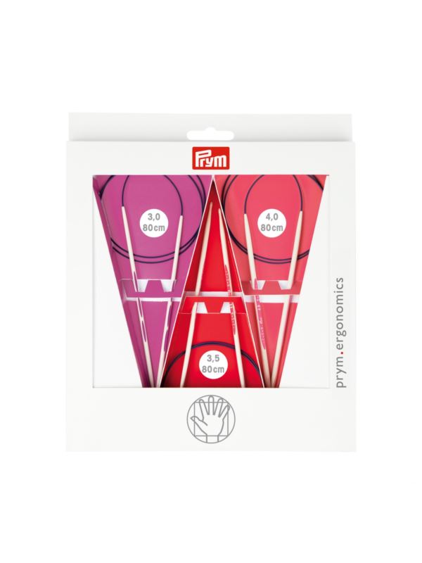 Zestaw ergonomicznych drutów na żyłce PRYM - 3,00-4,00 x 80 cm - 215000