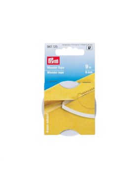 Taśma dwustronna z klejem do fastrygi PRYM - 6 mm - 987125 - 9mb/opak.