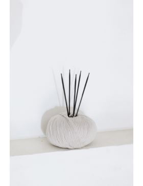 Druty do skarpet ergonomiczne PRYM - Carbon - 20 cm - 5szt./opak.