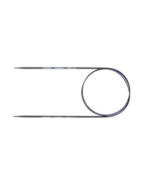 Druty na żyłce ergonomiczne PRYM - Carbon - 80 cm