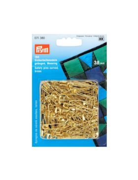 Agrafki zwykłe PRYM - 38 mm - złote - 071380 - 150szt./opak.