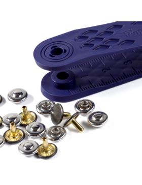 Zestaw zaciskacz + nity uniwersalne PRYM - 9 mm - 403101 - 24szt./opak.