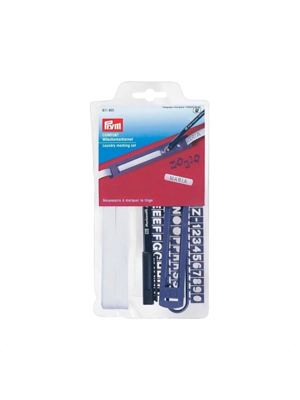 Zestaw do znakowania ubrań PRYM - pisak z taśma i linijką - 611801