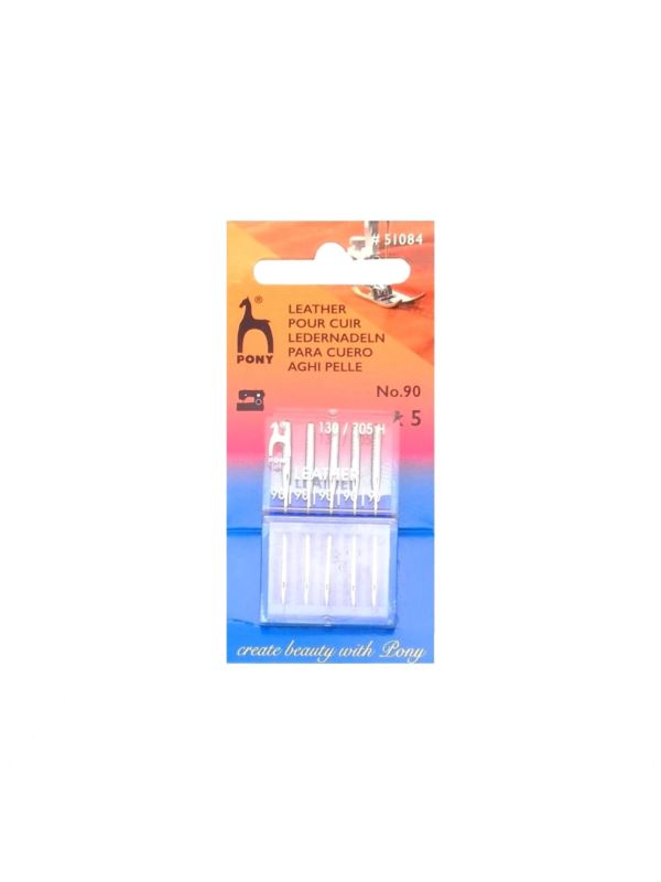 Igły do maszyn PONY - leather (skóra) - rozm.90 - 51084 - 5szt./opak.