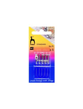 Igły do maszyn PONY - standard - rozm.70 - 51004 - 5szt./opak.