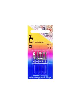 Igły do maszyn PONY - standard - rozm.80 - 51005 - 5szt./opak.