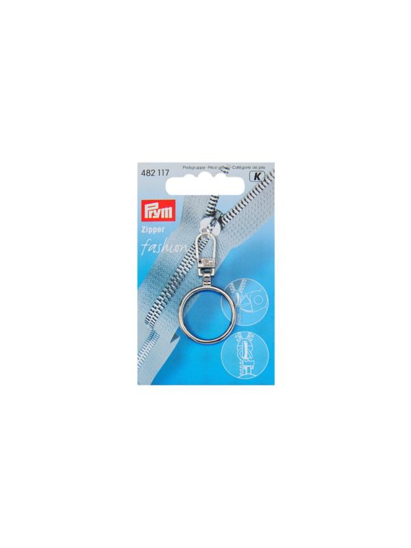 Zawieszka do suwadła PRYM - Ring - srebrna - 482117