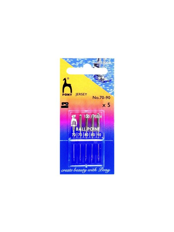 Igły do maszyn PONY - jersey - rozm.70-90 - 51008 - 5szt./opak.
