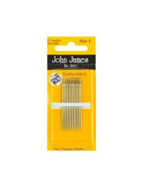 Karnet igieł do haftowania JOHN JAMES - 1 - JJ13501 - 12szt./opak.