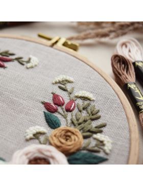 Zestaw startowy do haftu - RÓŻANA KOMPOZYCJA