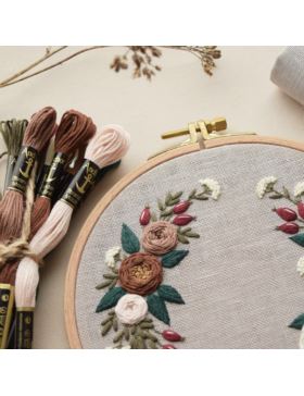 Zestaw startowy do haftu - RÓŻANA KOMPOZYCJA