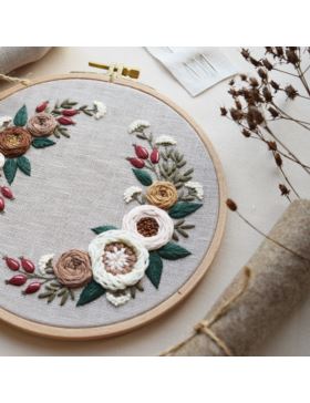 Zestaw startowy do haftu - RÓŻANA KOMPOZYCJA