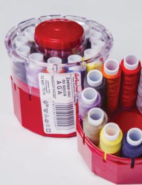 Zestaw nici ARIADNA - AGA - 12szt.x70mb/opak.