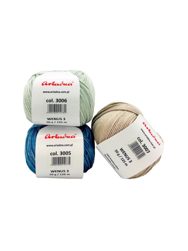 Włóczka - Ariadna - Wenus 3 - 0,3kg/opak.