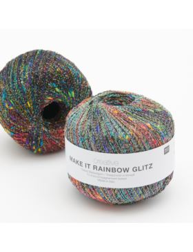 Włóczka - Rico Design - Creative Make it Rainbow Glitz - 100g/opak.