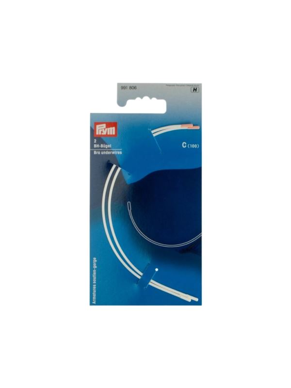 Fiszbiny do biustonoszy PRYM - C-100 - białe - 991806 - 2szt./opak.