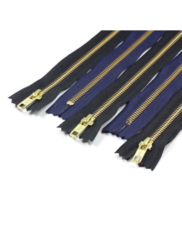 Zamek YKK metalowy nierozdzielczy mosiądz 5 RGC-56 DAD-S - 12 cm