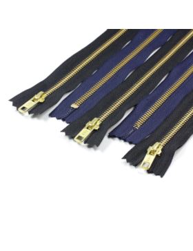 Zamek YKK metalowy nierozdzielczy mosiądz 5 RGC-56 DAD-S - 12 cm