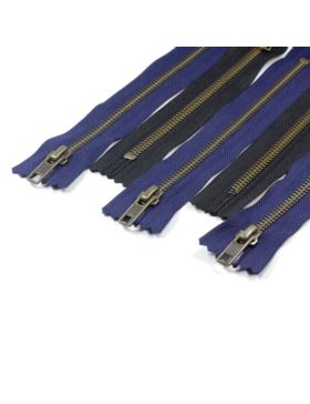 Zamek YKK metalowy nierozdzielczy stary mosiądz 5 RGKBC-56 DA-S - 14 cm