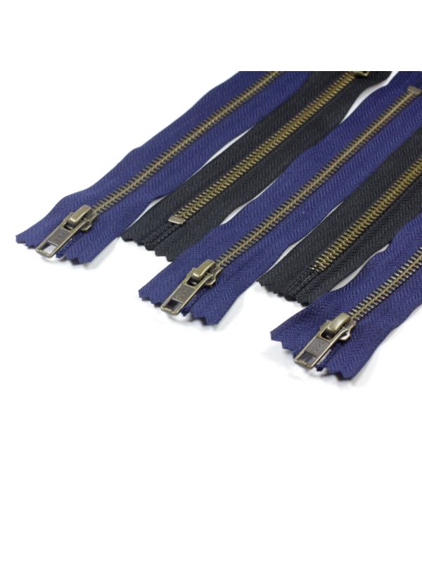 Zamek YKK metalowy nierozdzielczy stary mosiądz 5 RGKBC-56 DA-S - 10 cm