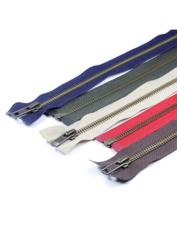 Zamek YKK metalowy rozdzielczy stary mosiądz 5 RGKBOR-56 DA-S - 70 cm
