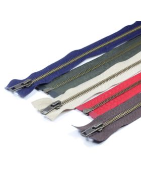 Zamek YKK metalowy rozdzielczy stary mosiądz 5 RGKBOR-56 DA-S - 85 cm