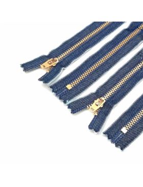 Zamek YKK metalowy nierozdzielczy mosiądz 3 YGRC-39 GSN8 - 10 cm - kol.IND