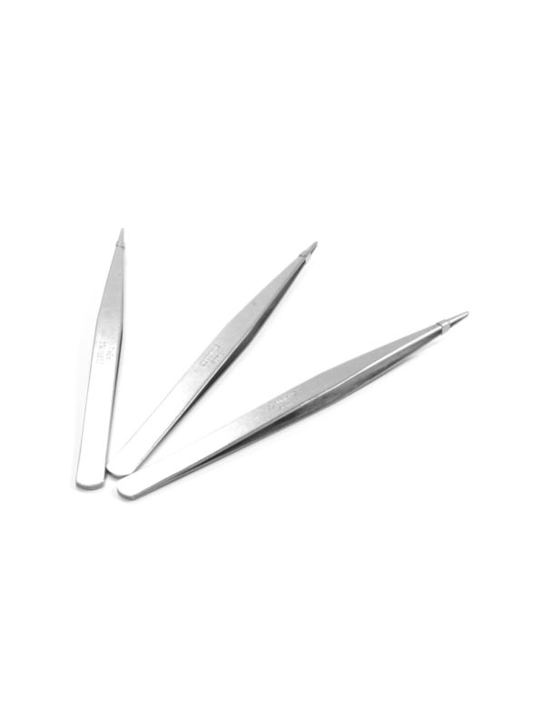Pęseta metalowa prosta - 5szt./opak.
