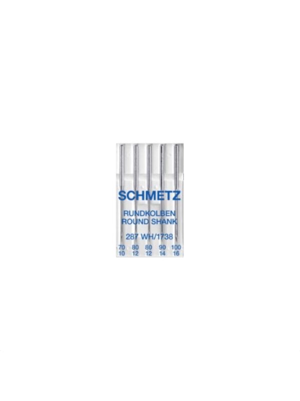 Igły do maszyn SCHMETZ - round shank (okrągłe) - rozm.70-100 - 287 WH/1738 MIX - 5szt./opak.