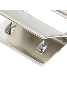 Końcówka metalowa do paska z breloczkiem PRYM - 25 mm - srebrna - 417110
