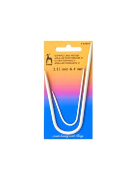 Druty do warkoczy teflonowe PONY - U-shaped - 60684 - 2szt./opak.