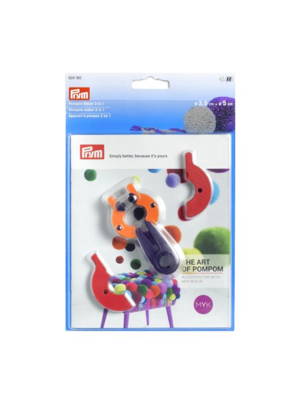Przyrząd do robienia pomponów ergonomiczny PRYM - 35,50 mm - 624180