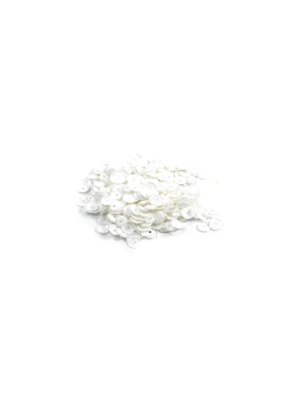 Cekiny łamane - 6 mm - białe - 0,5kg/opak.
