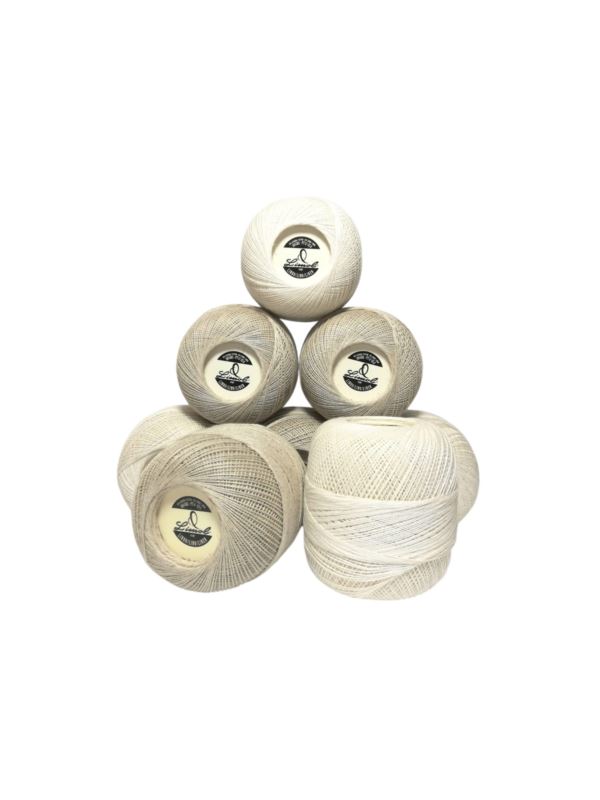 Kordonek/zestaw LIMOL - Linho - 60% bawełna 40% len - blanco/crudo - 8szt.x100g/opak.